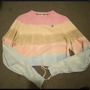 PINK VS CROPPED SWEATSHIRT